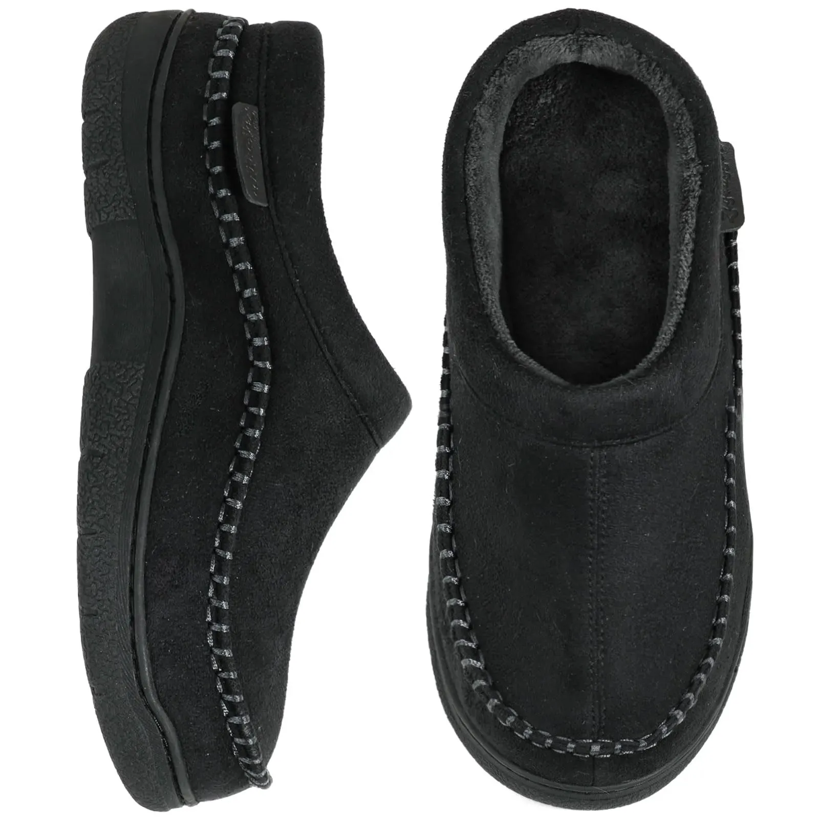 🔥🚀 Hot Sale! Limited Stock!🚀 👟Men's Daily Non-Slip Warm Plush Wide Toe Slip-On Loafers Slippers