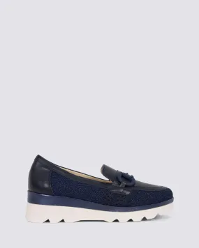 5630 PLATFORM LOAFERS MARINO LEATHER