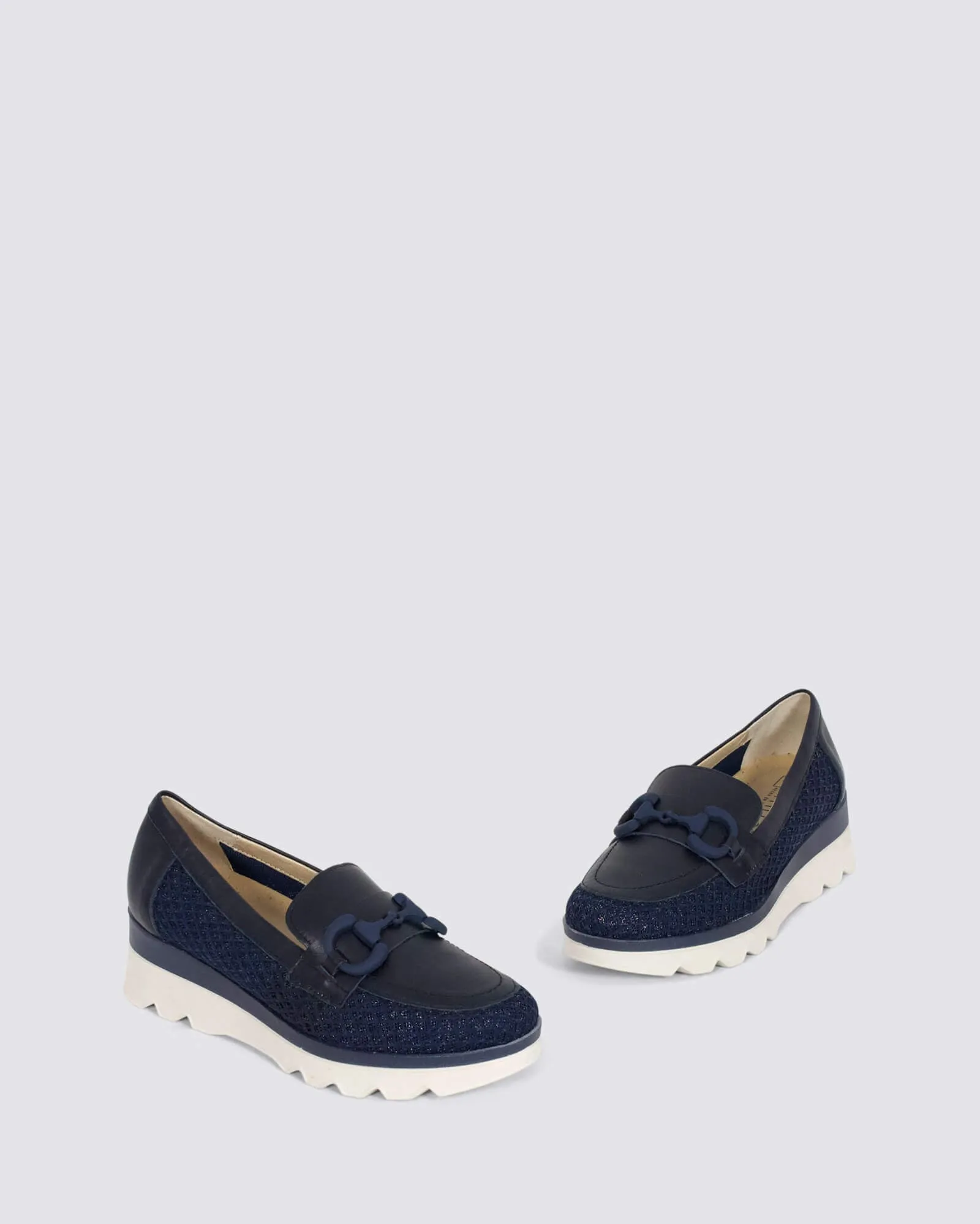 5630 PLATFORM LOAFERS MARINO LEATHER