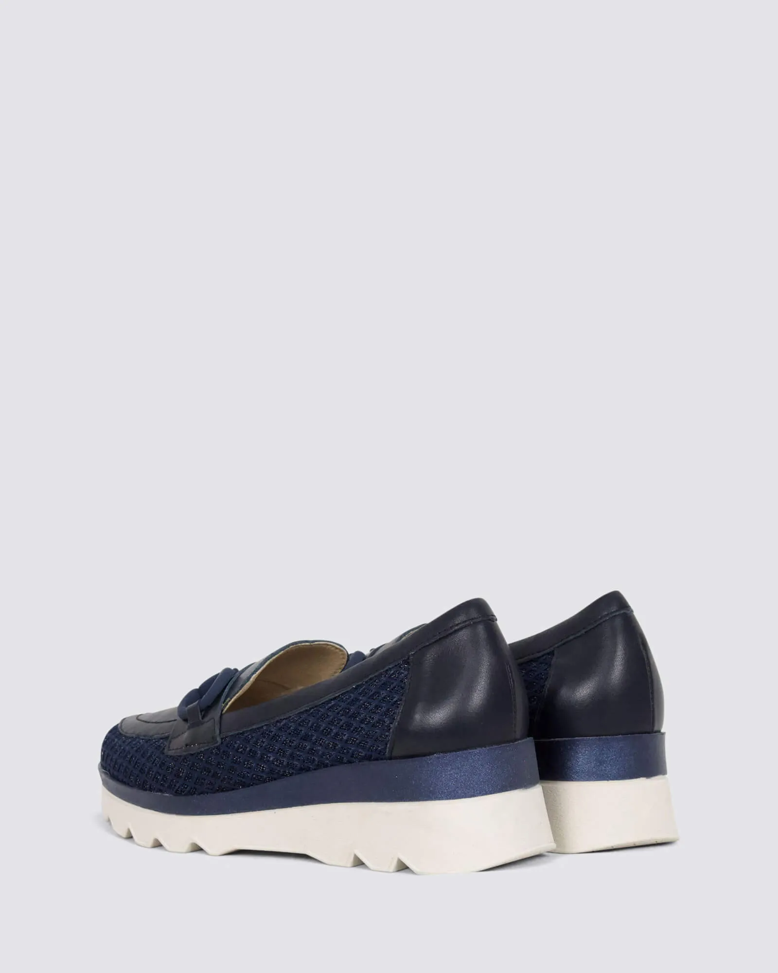 5630 PLATFORM LOAFERS MARINO LEATHER
