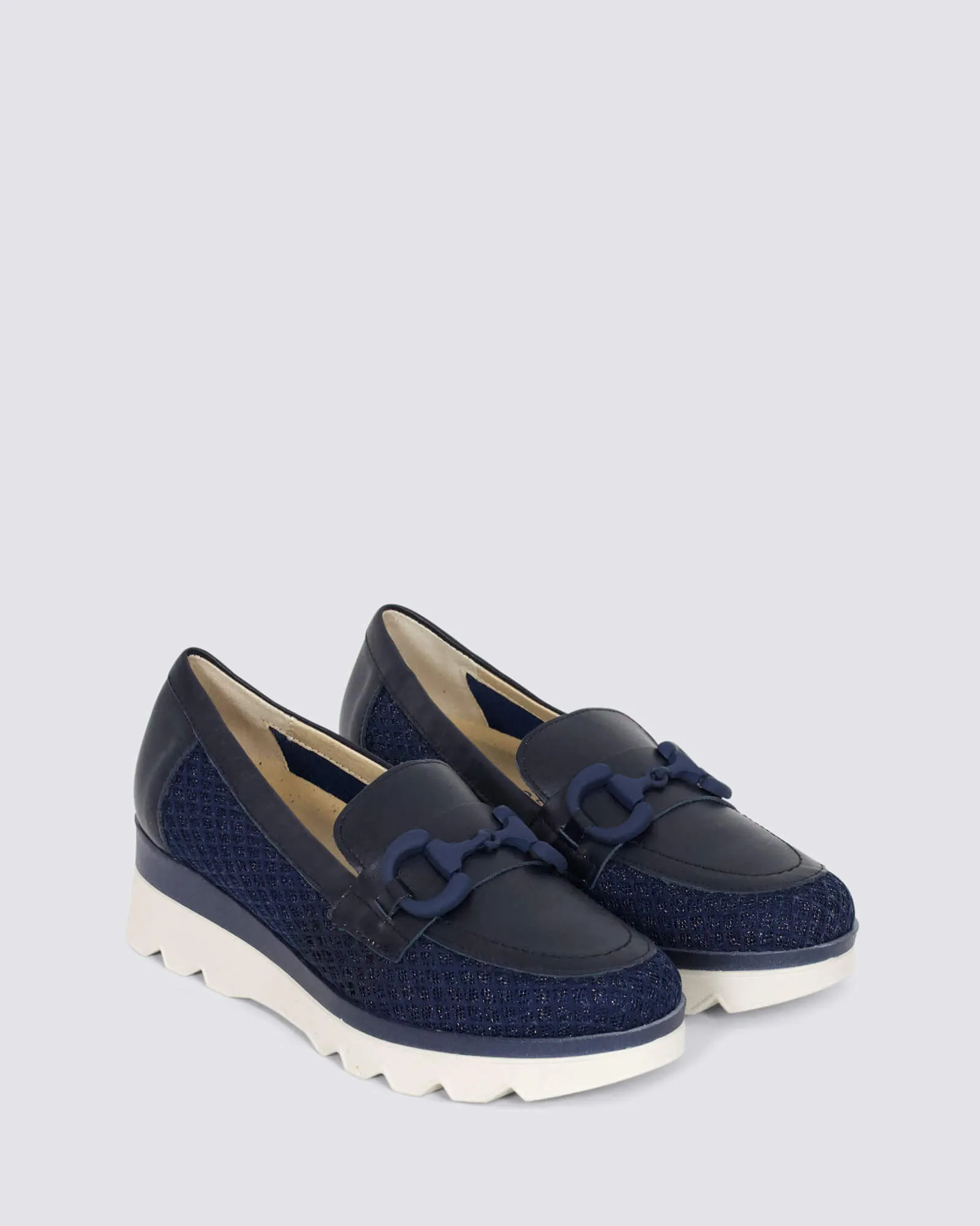 5630 PLATFORM LOAFERS MARINO LEATHER