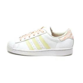 Adidas Superstar J Low-Top Sneakers Leather White Colour For Women