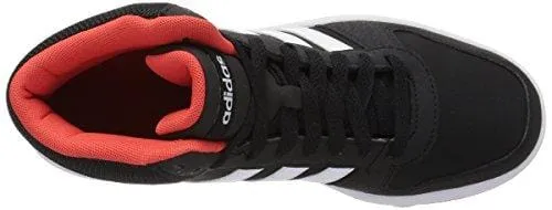 adidas Unisex Hoops 2.0 Basketball Shoe, Black/White/red, 6.5 M US Big Kid