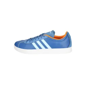 Adidas Vl Court 2.0 Low-Top Sneakers Fabric Blue Colour For Men