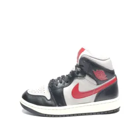 Air Jordan 1 Mid High-Top Sneakers Leather Multicolour Color For Women