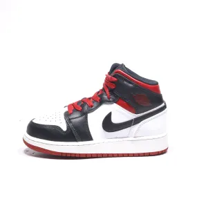 Air Jordan 1 Mid High-Top Sneakers Leather White Color For Women