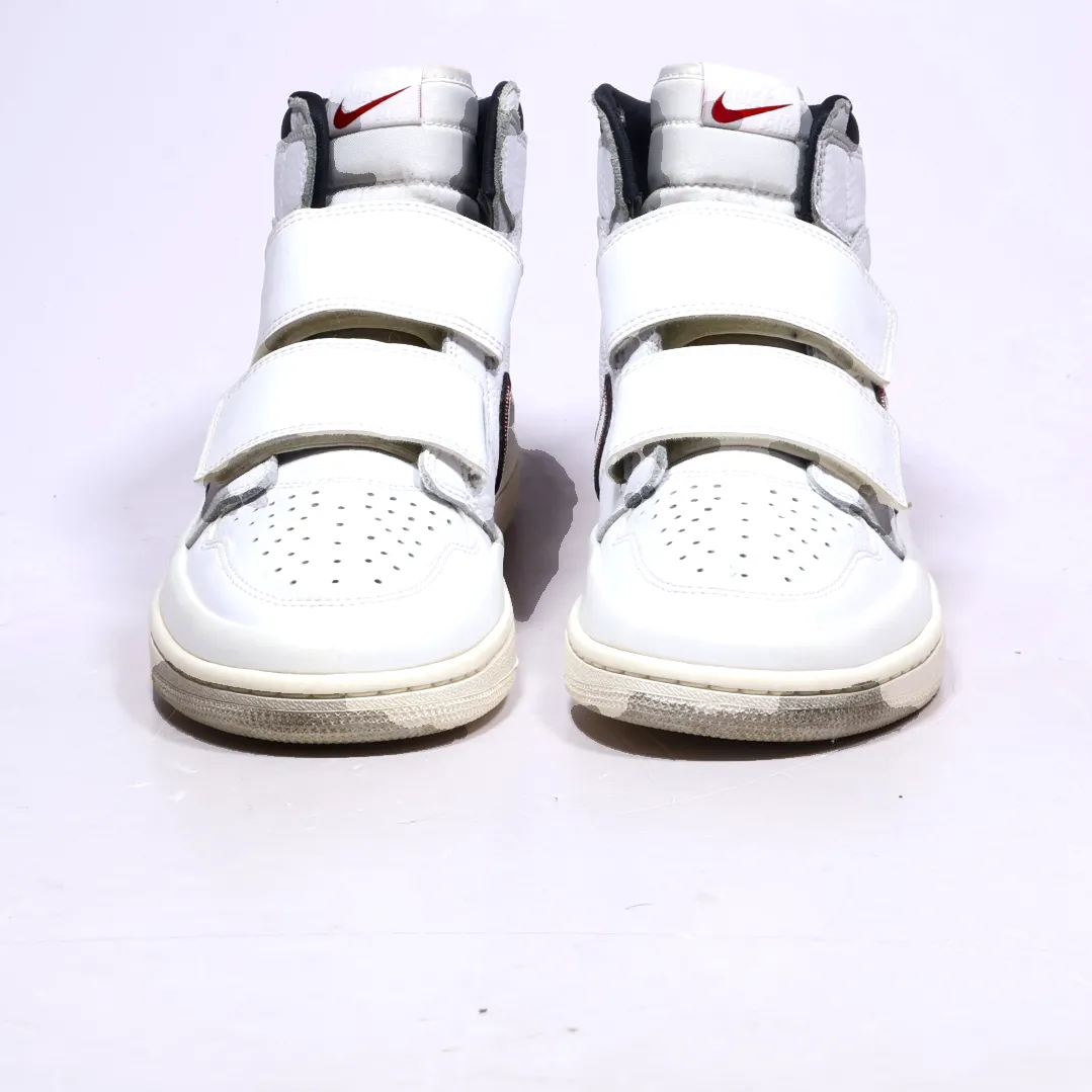Air Jordan 1 Retro Double Strap Sail High-Top Sneakers Leather White Colour For Men