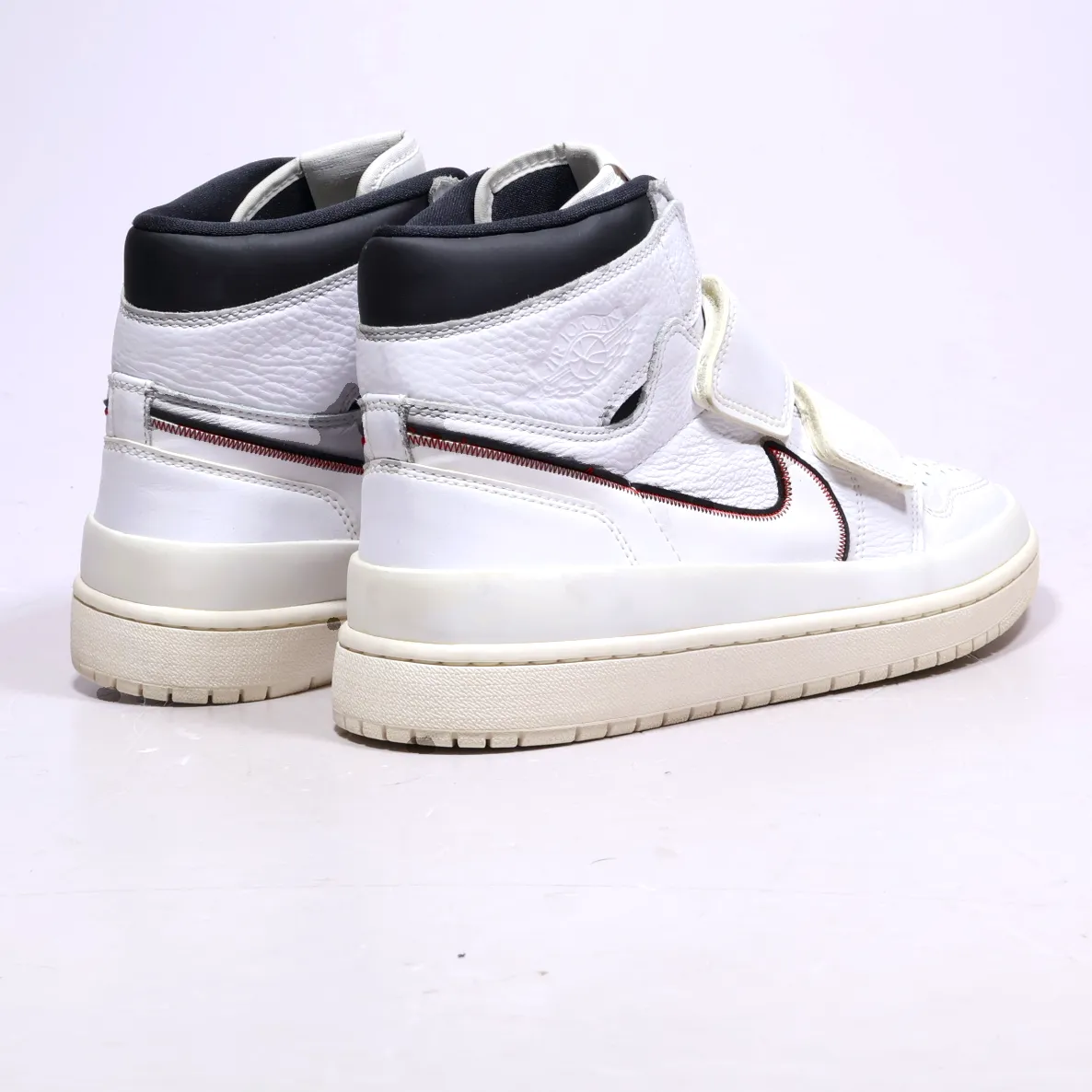 Air Jordan 1 Retro Double Strap Sail High-Top Sneakers Leather White Colour For Men
