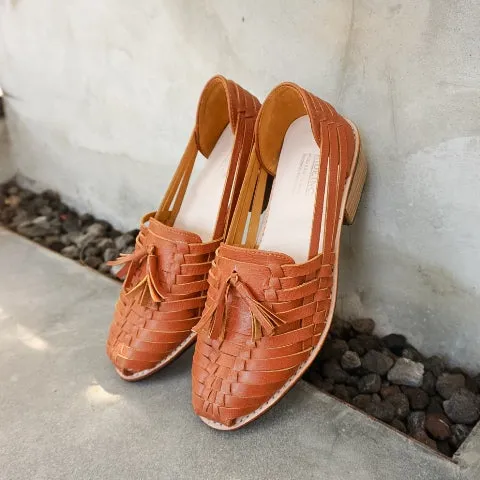 Aune Brown 3cm Wooden Heels