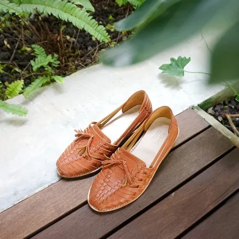 Aune Brown 3cm Wooden Heels