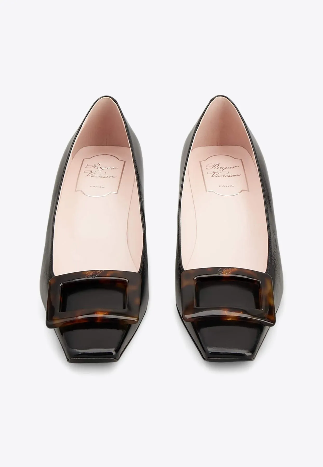 Belle Vivier 45 Leather Pumps