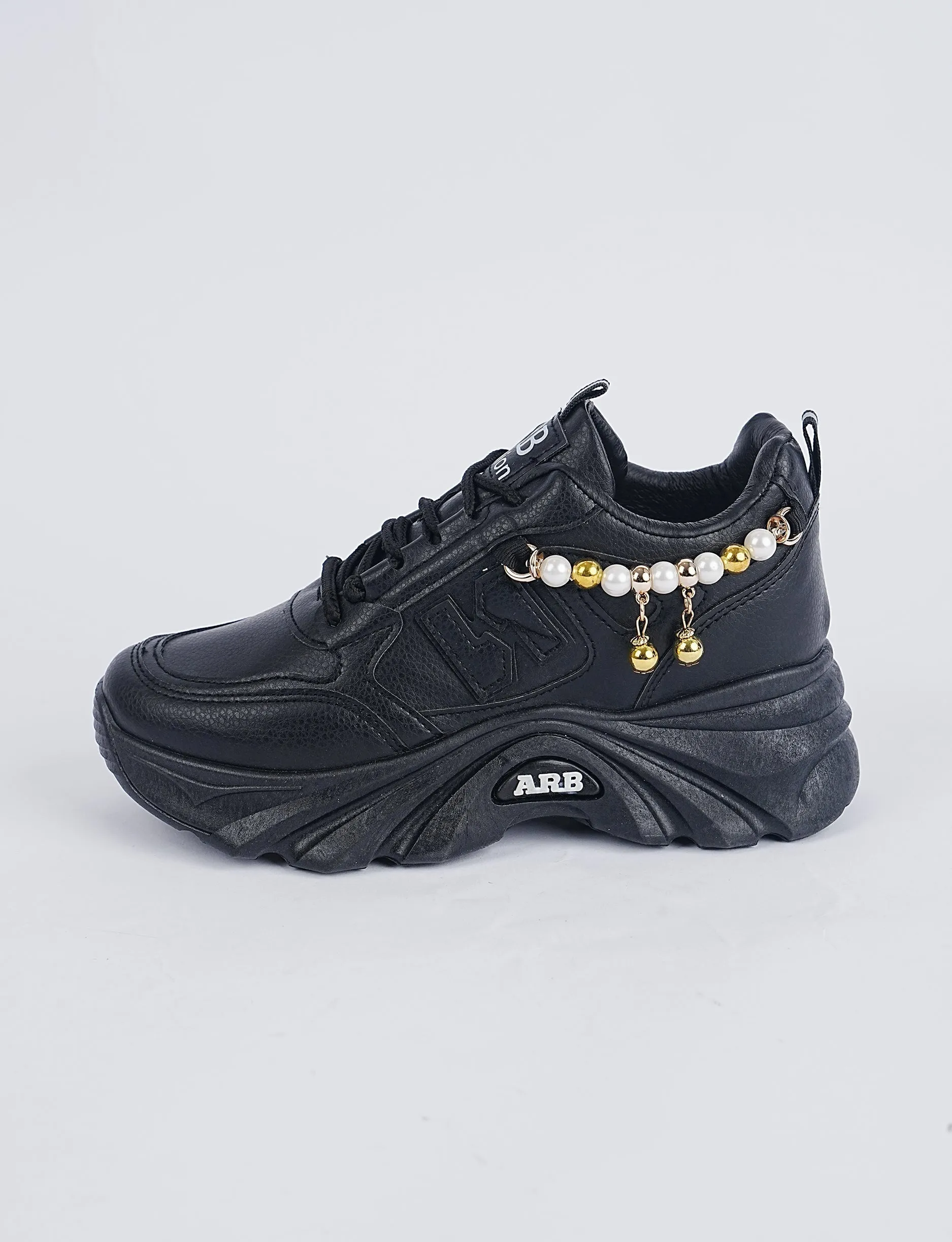 Blush Pearl Walkers Black – Graceful Steps, Timeless Style
