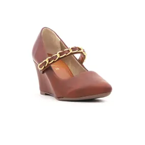 Brown Court Shoes WN7251