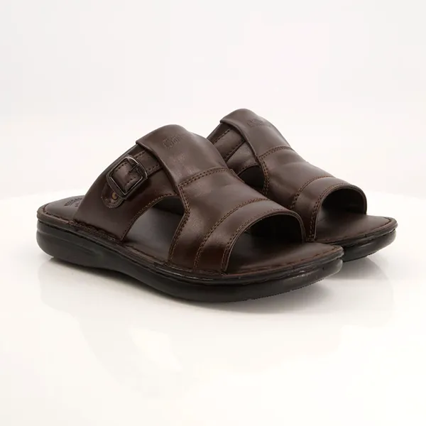 Brown medicated slippers for men