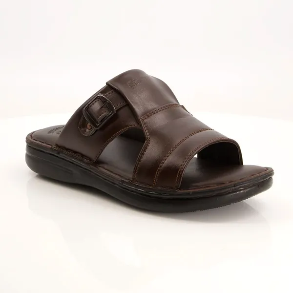 Brown medicated slippers for men
