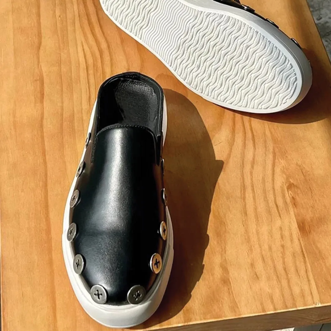Button Mule Sneaker