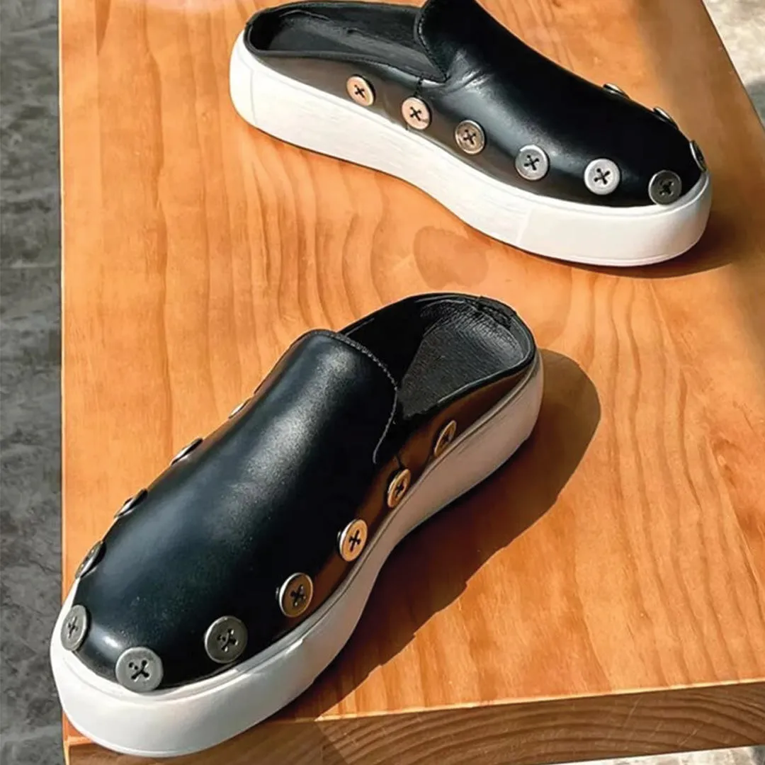 Button Mule Sneaker
