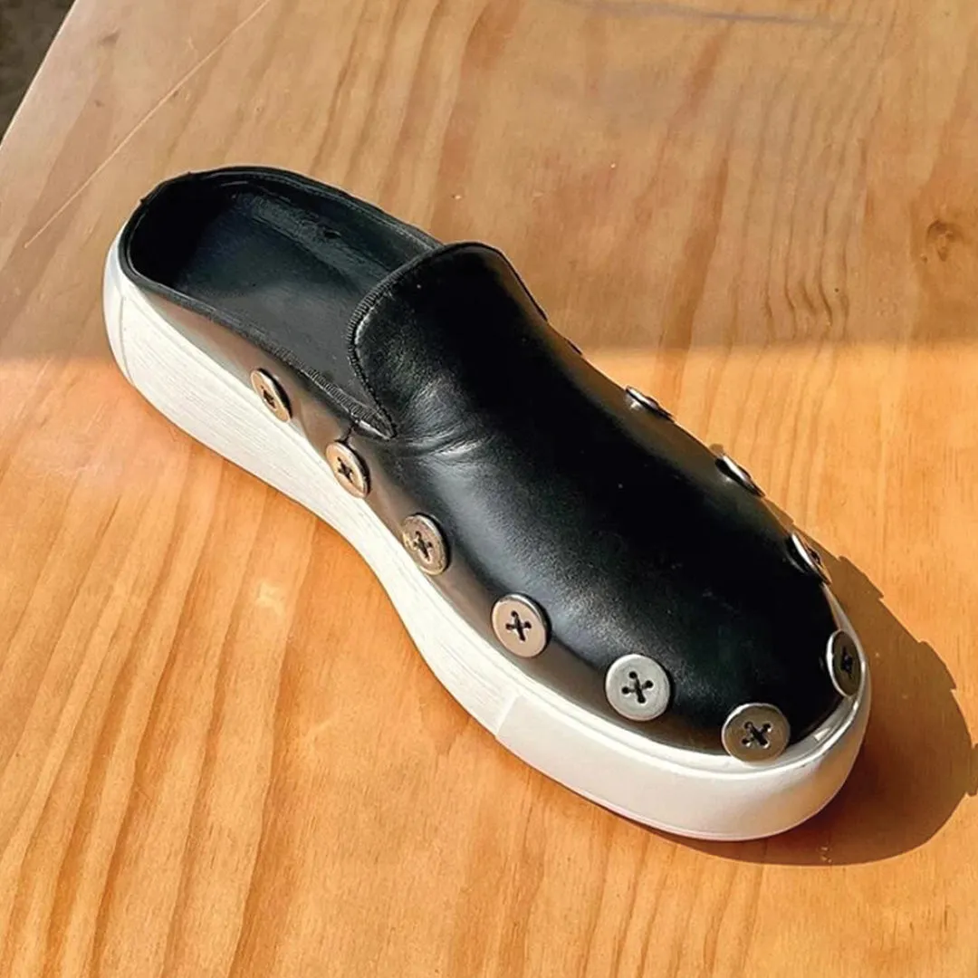 Button Mule Sneaker