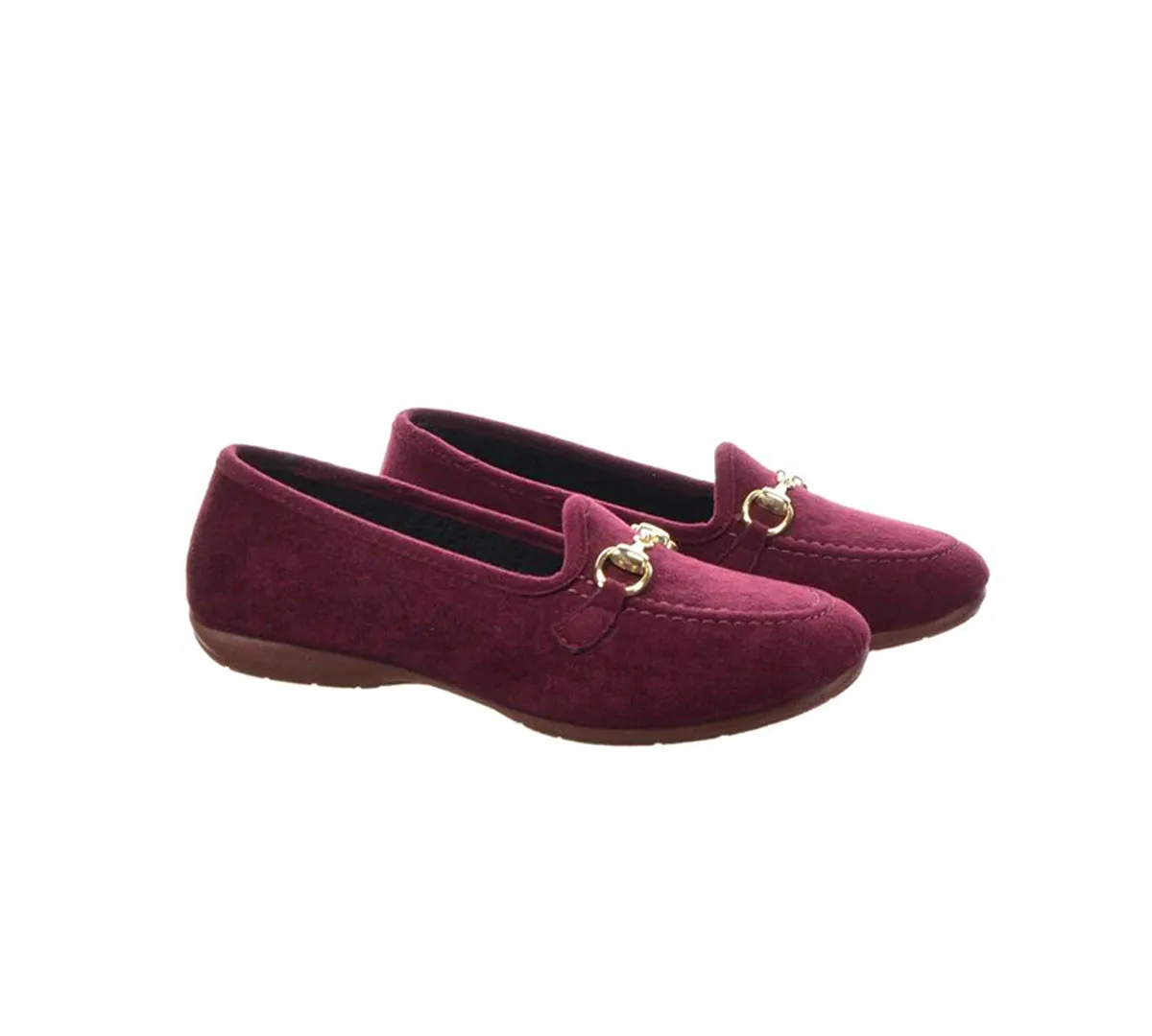 Comfy Burgundy Slipper