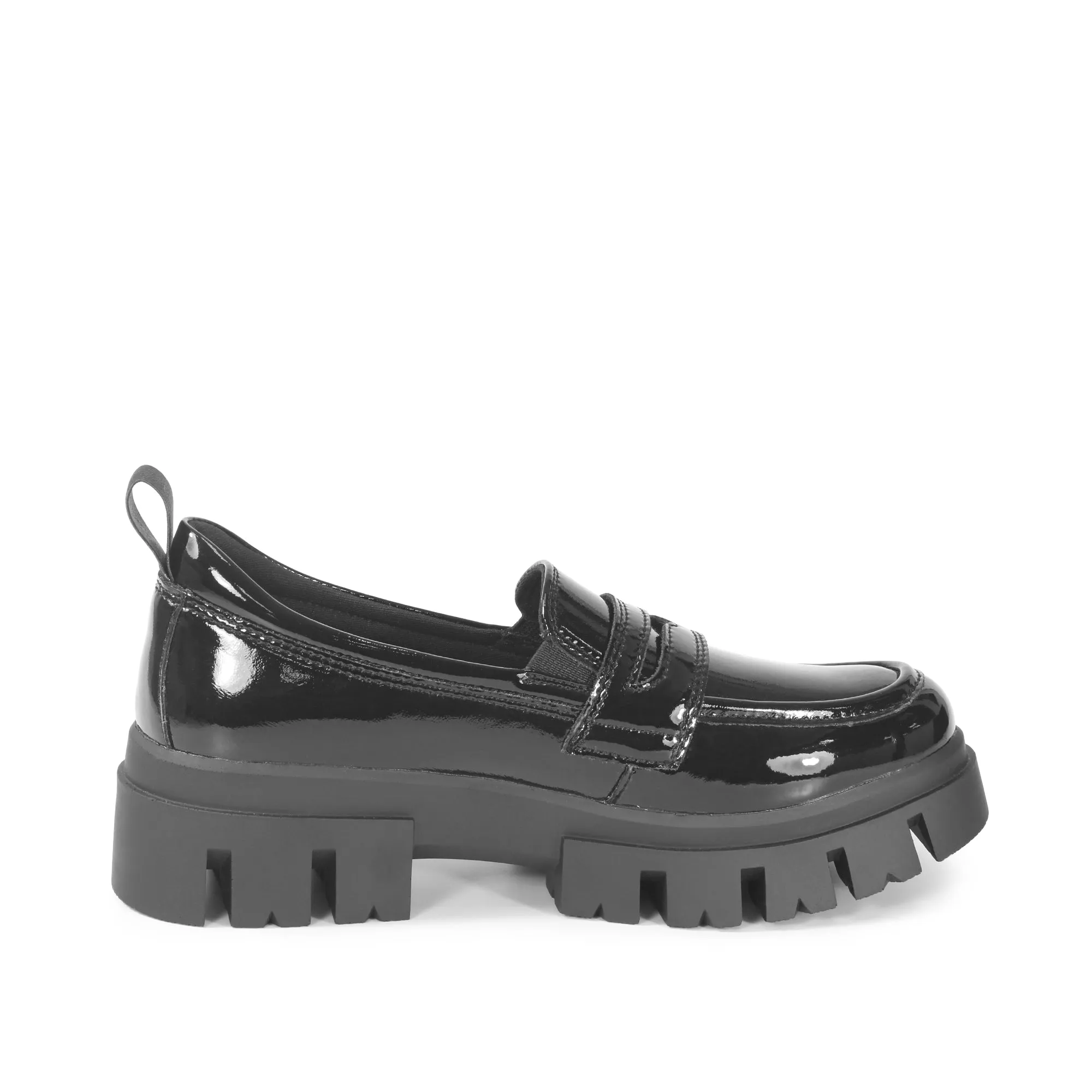 Corvara Track Sole Loafers (Vernice Nero)