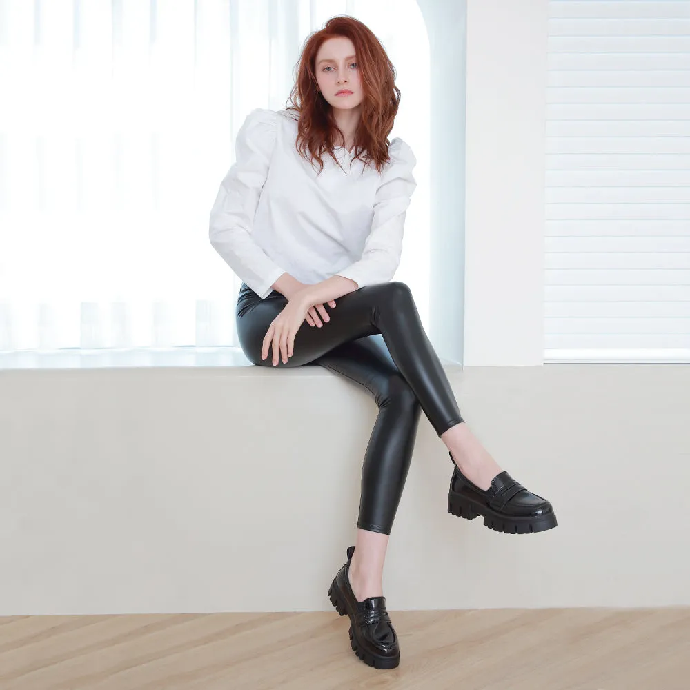 Corvara Track Sole Loafers (Vernice Nero)