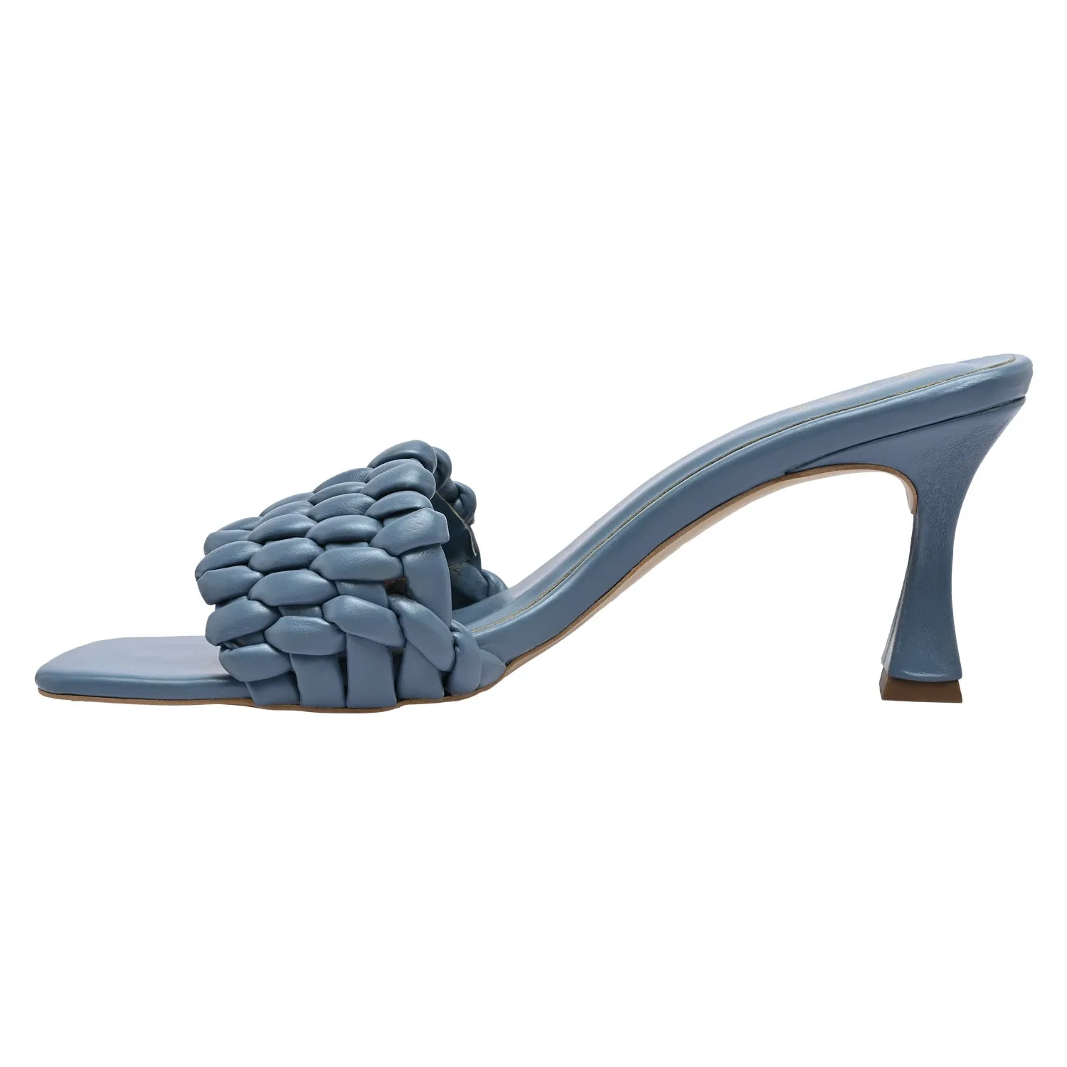 Denim Blue Braided Heels