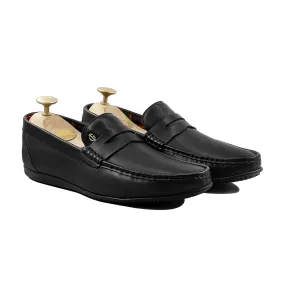 Falchion - Men's Black Calf Leather Driver Shoe