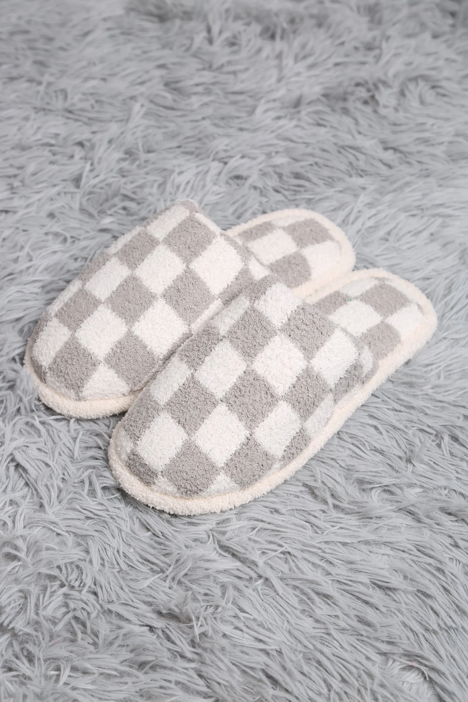 Grey Checkered Slipper **DEAL - COUPON EXCLUDED