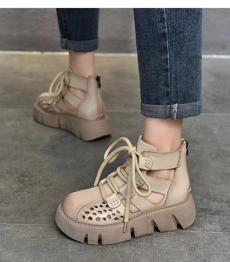 Handmade Retro Leather Breathable Shoes
