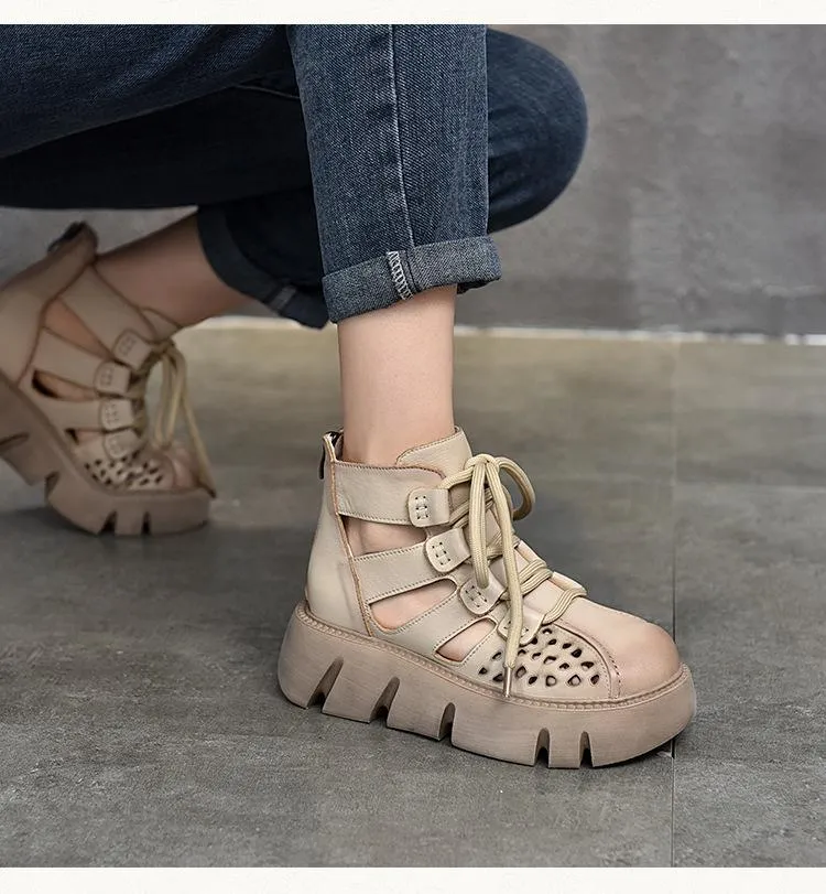 Handmade Retro Leather Breathable Shoes