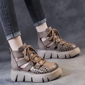 Handmade Retro Leather Breathable Shoes