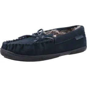 Hush Puppies Ace Navy Mens Suede Slippers