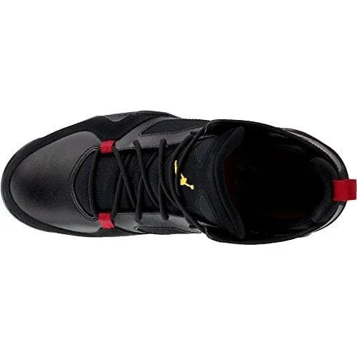 Jordan Mens FLTCLB 91 Black Dandelion Varsity RED Size 10.5