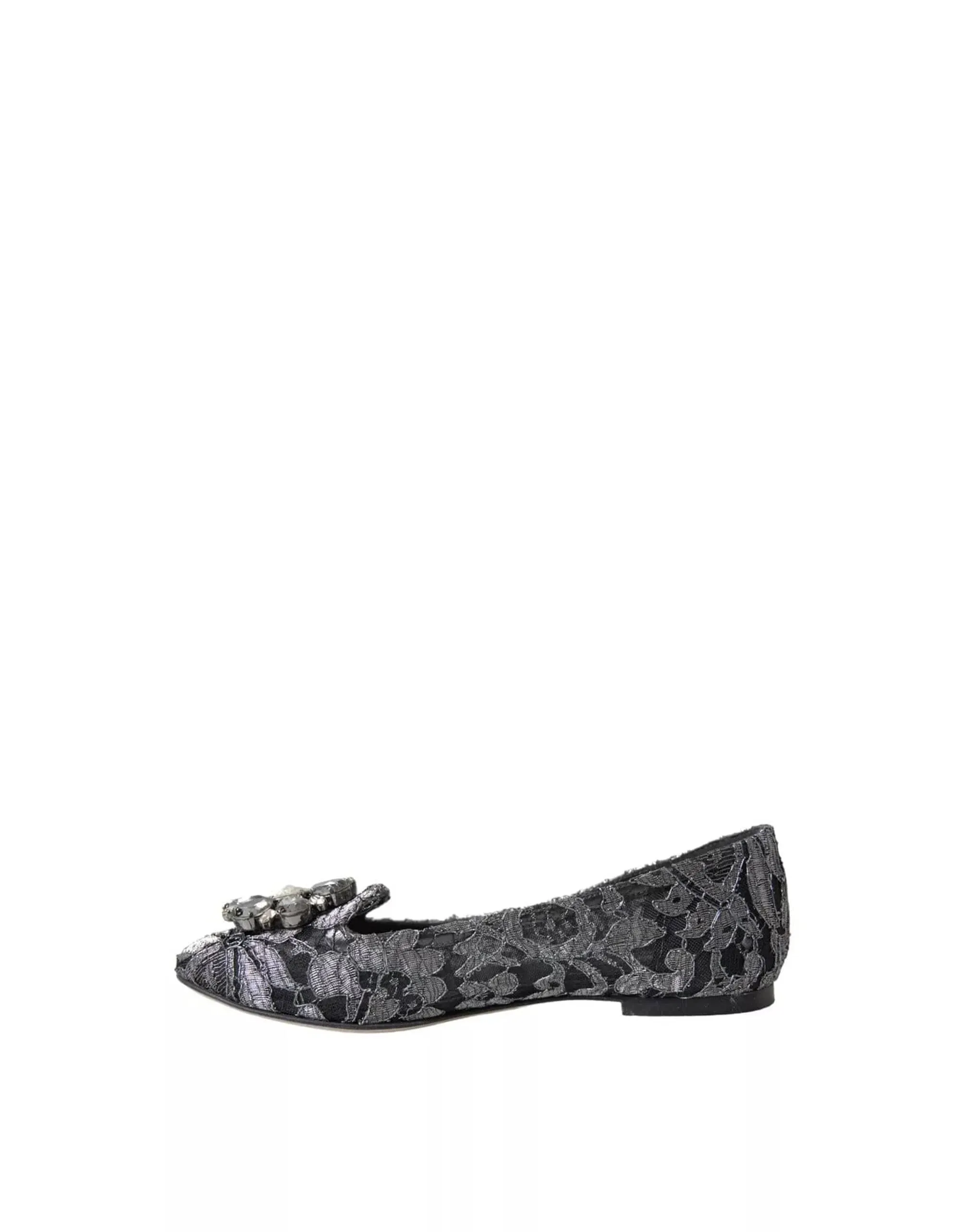 Lace Crystal Ballet Flats