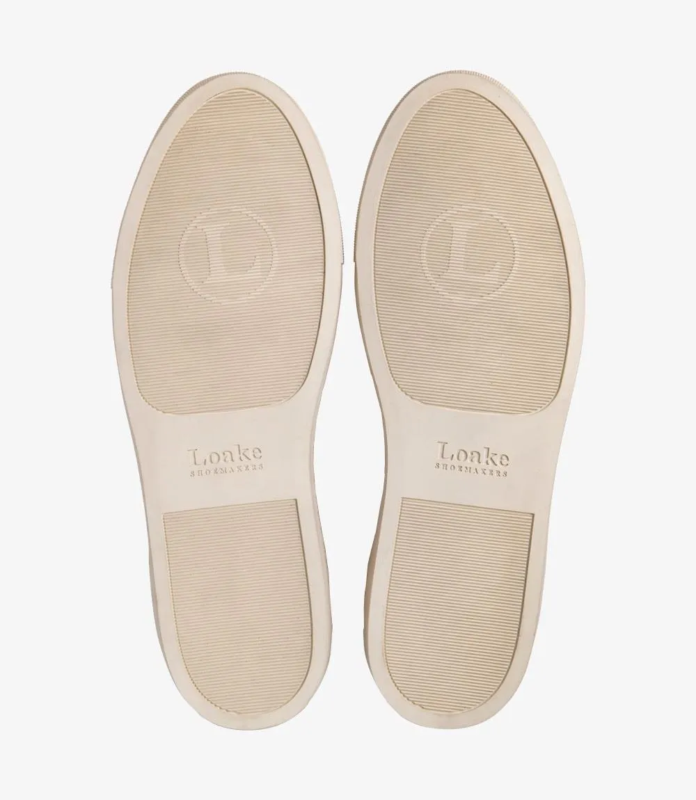LOAKE DASH WHITE SNEAKER RUBBER CUP SOLE F-MEDIUM