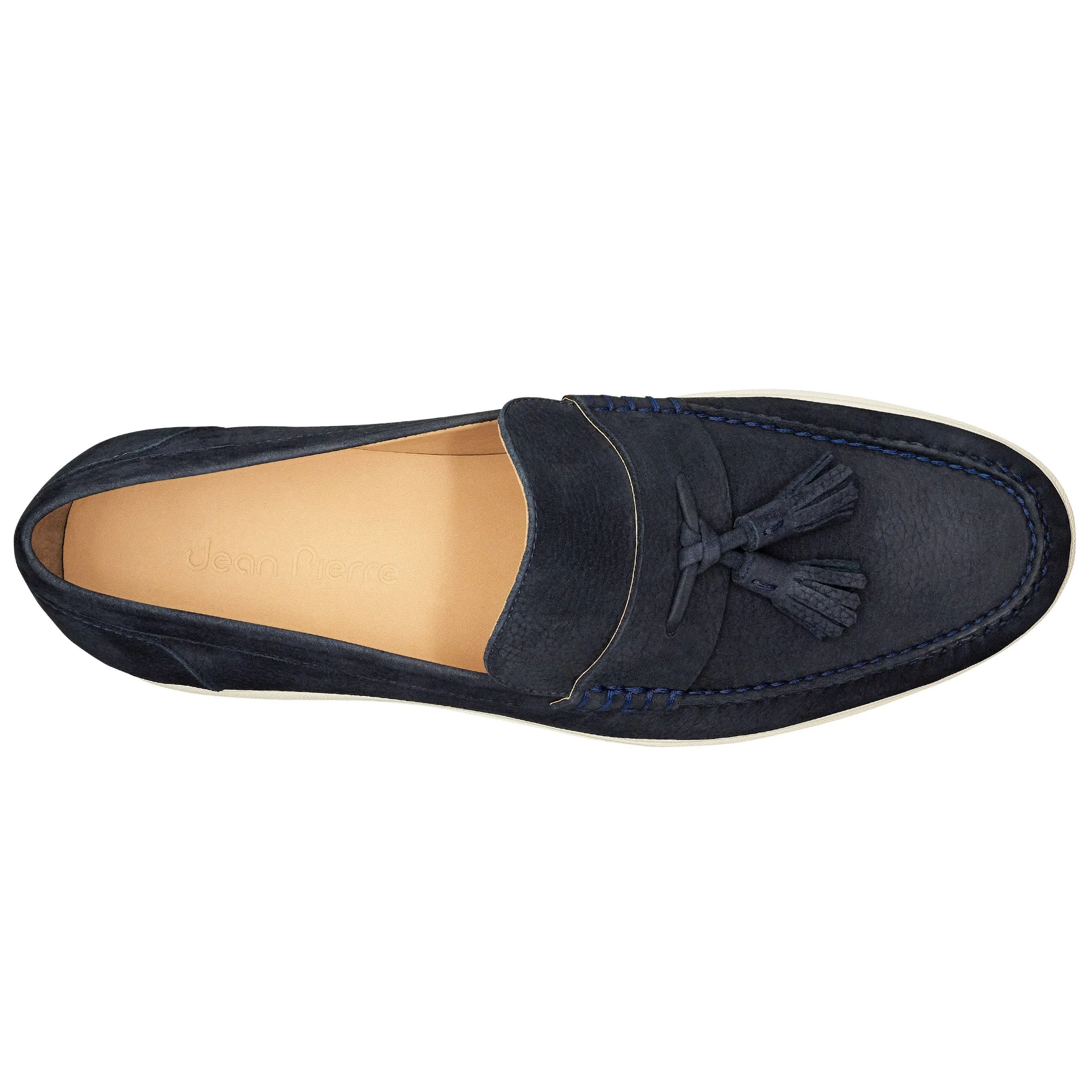 Men´s blue suede tassel loafers
