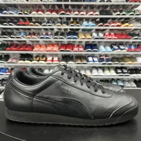 Men's Puma Roma Basic Black-Black 353572 17 Men's Size 11