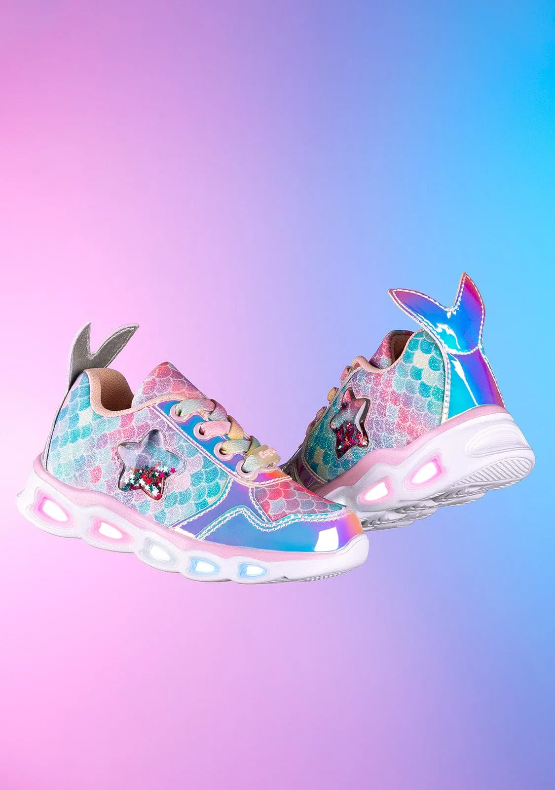 Mermaid Sneakers With Lights