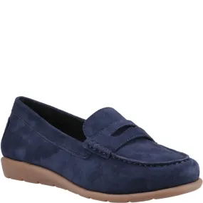 Navy Shelby Suede Loafers