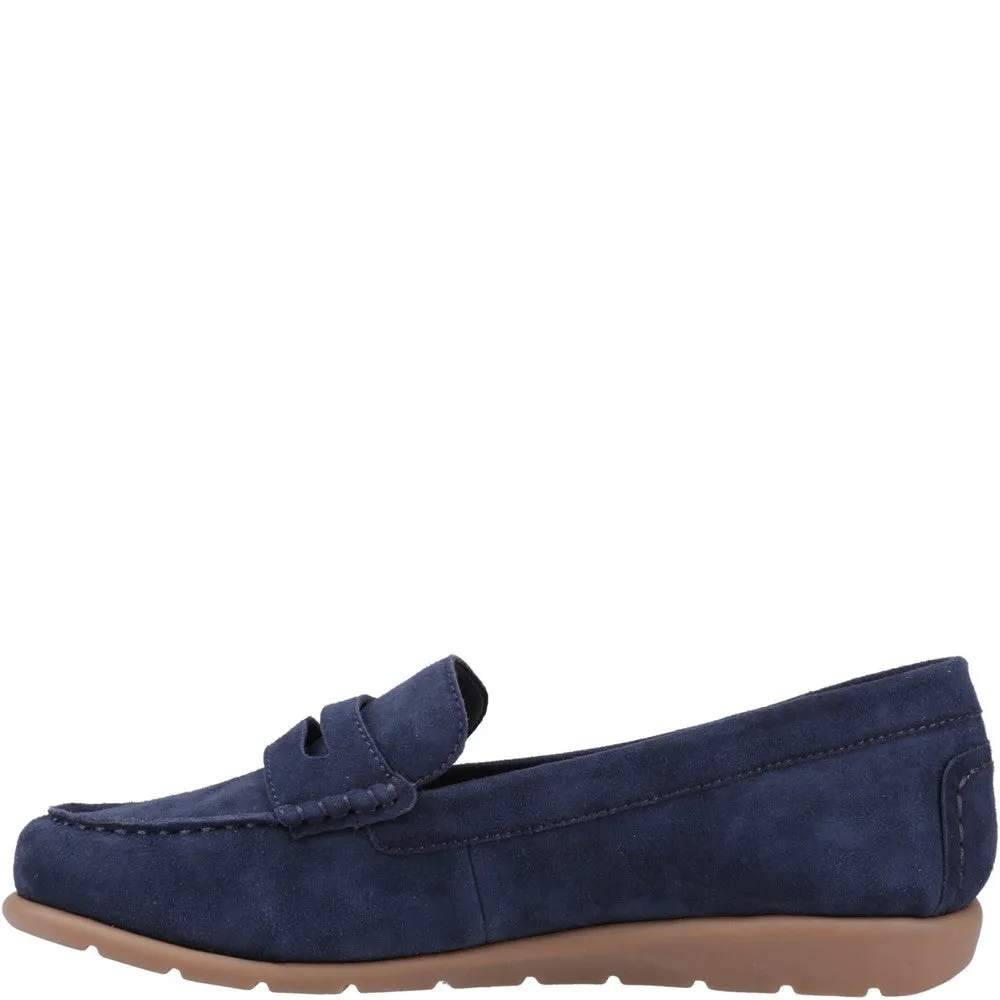 Navy Shelby Suede Loafers