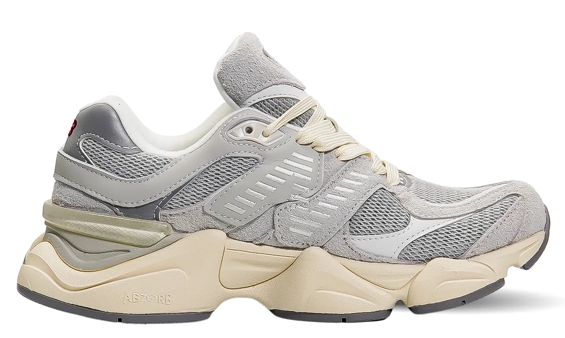 New Balance Grey 9060 Suede Sneakers