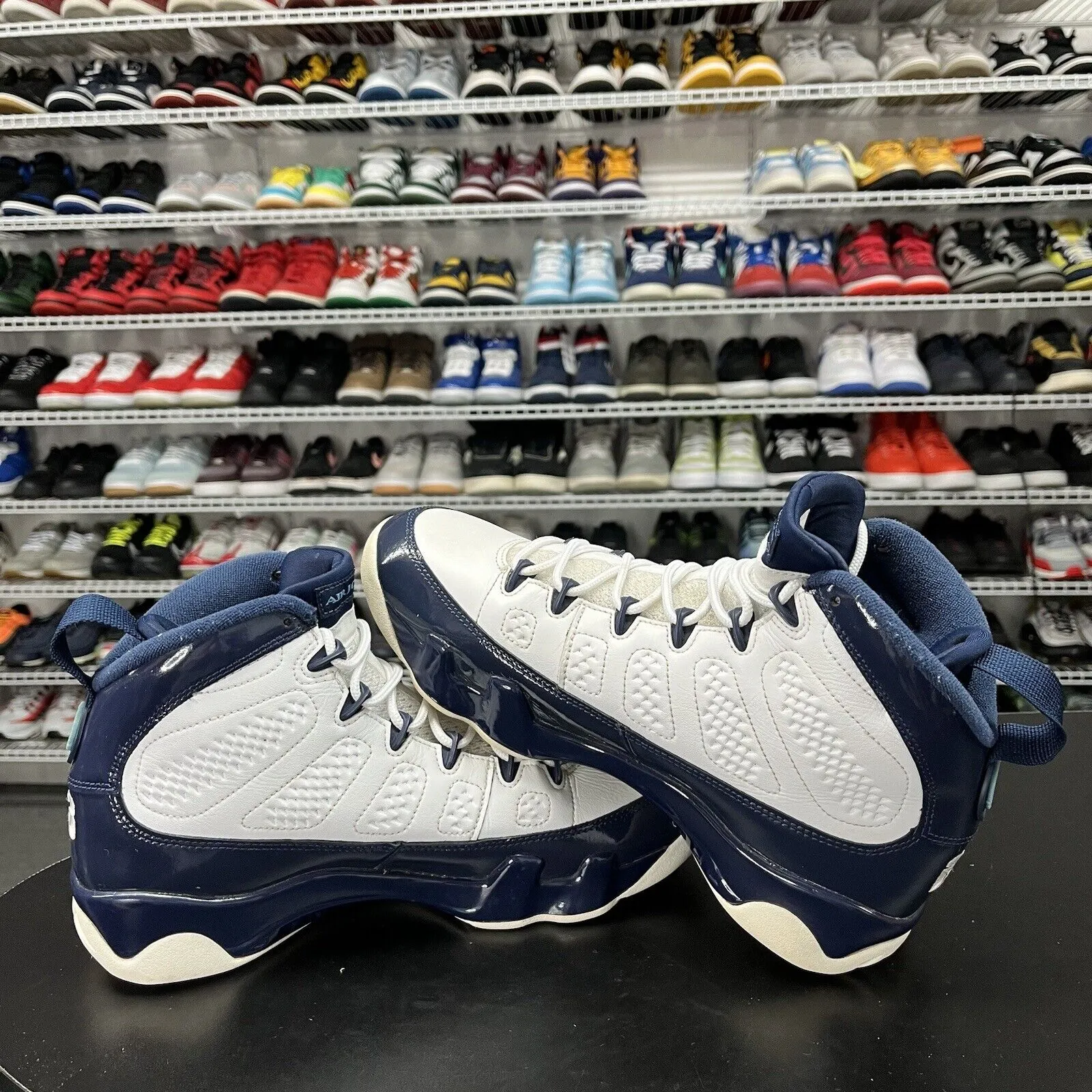 Nike Air Jordan 9 Pearl Blue Sneakers 302370-145 Men's Size 8