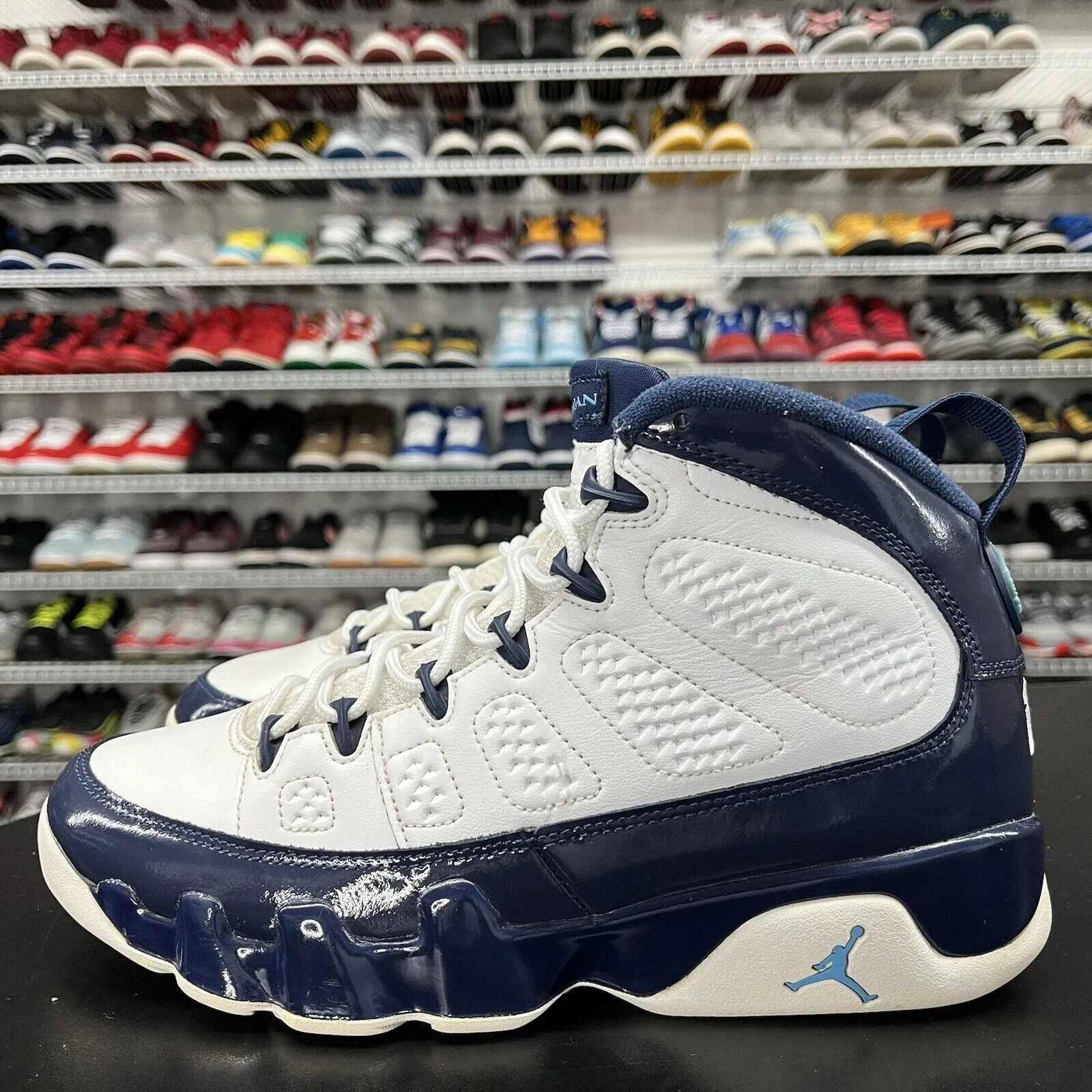 Nike Air Jordan 9 Pearl Blue Sneakers 302370-145 Men's Size 8