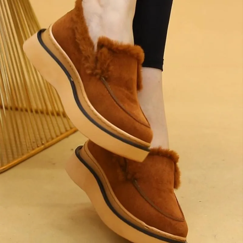 Plush Fleece-Lined Loafers