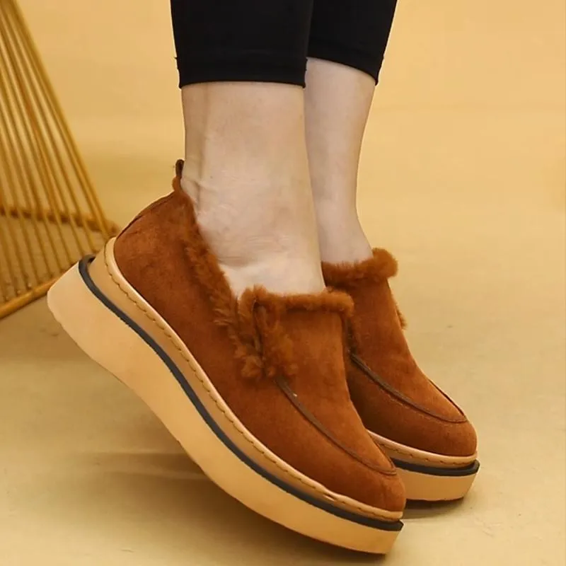Plush Fleece-Lined Loafers