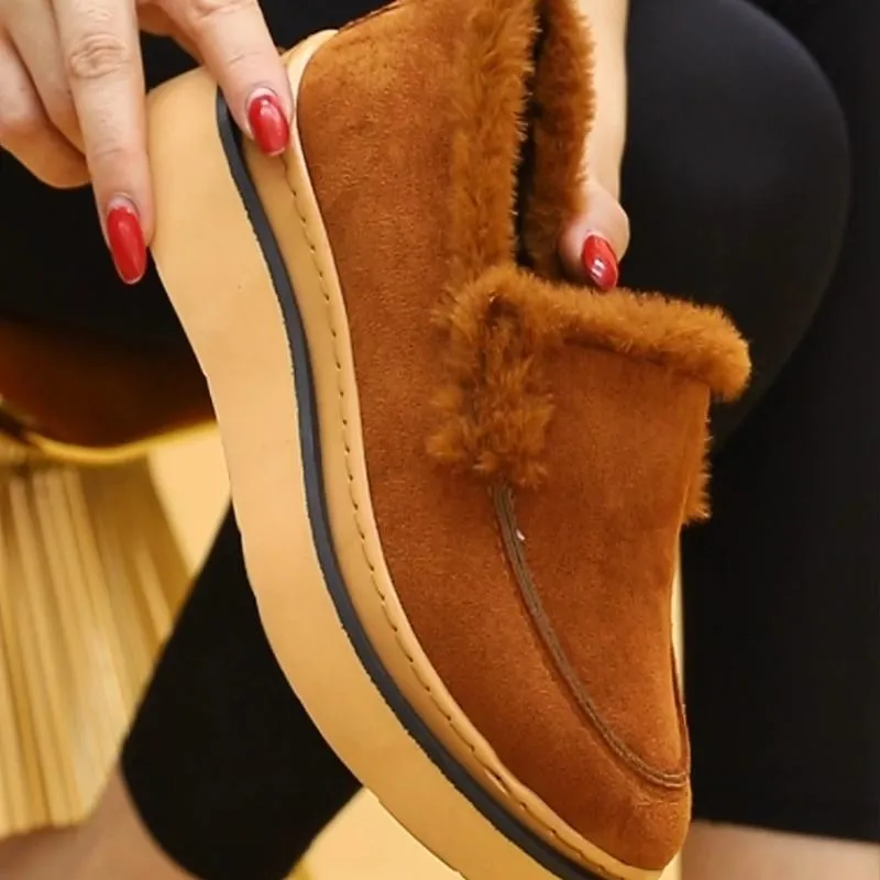 Plush Fleece-Lined Loafers