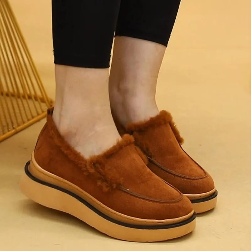 Plush Fleece-Lined Loafers