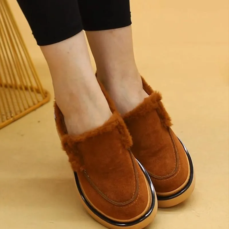 Plush Fleece-Lined Loafers