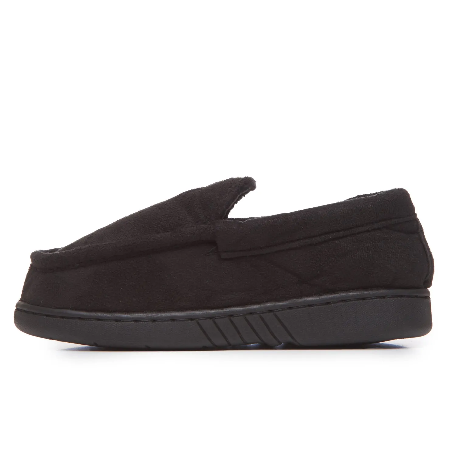 Skysole Boys’ Micro-Suede Slippers, Indoor and Outdoor Moccasin Loafers with Rubber Soles