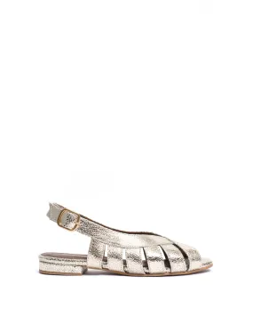 Sophie 20 Crackled metallic goat Champagne